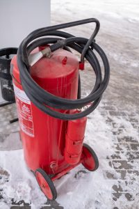 Fire extinguisher for electrical fires